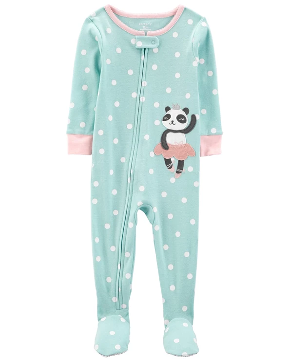  Pijama cu fermoar Panda