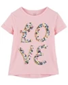  Tricou cu flori LOVE