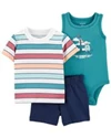  Set 3 piese Body, tricou si pantaloni scurti Barcuta