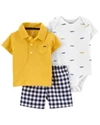  Set 3 piese Body, tricou si pantaloni scurti