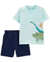  Set 2 piese Tricou si pantaloni scurti Dinozauri