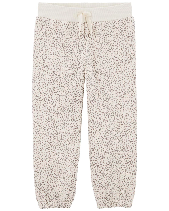  Pantaloni Leopard din fleece