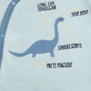 Пижама из велюра  Синяя Dinos (0 мес.)