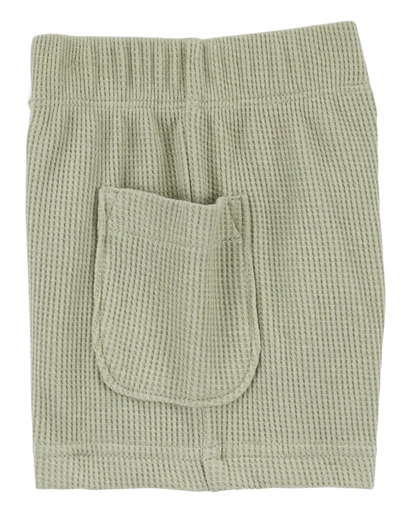  Set 3 piese Body, tricou si pantaloni scurti Olive Thermal