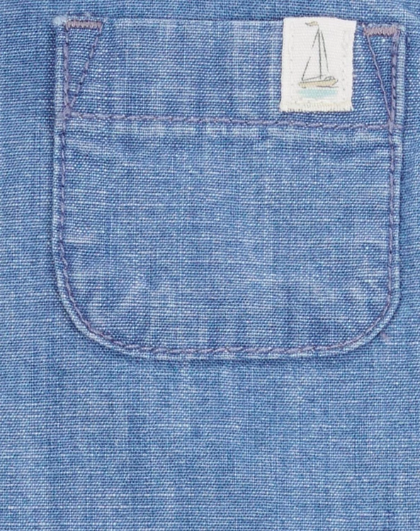  Комплект 3 в 1 Chambray - Рубашка, футболка и шорты