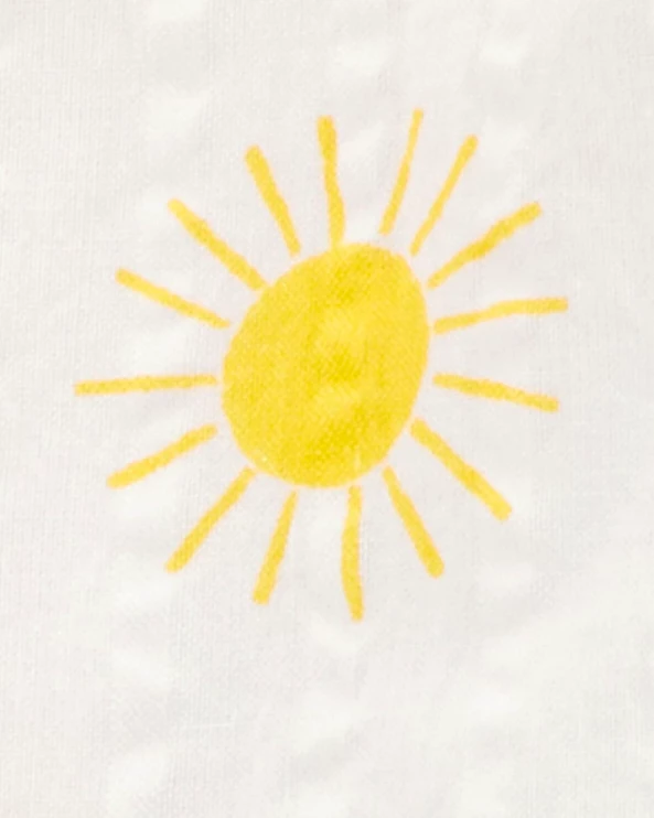  Set 3 piese Yellow Sun Chambray - Body, tricou si pantaloni scurti