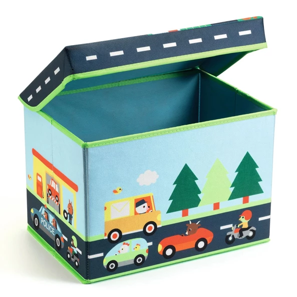 Cutie pentru depozitarea jucariilor 2 in 1  Circuit