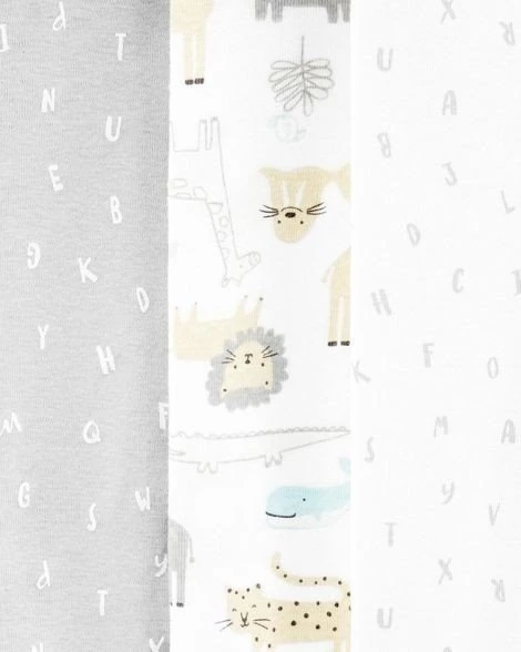  Set 5 piese - body Litere/animalute/slogan