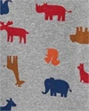  Set 4 piese Body bebe Animale, dungi