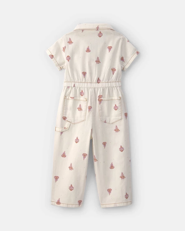  Salopeta cu maneca scurta cu imprimeu floral