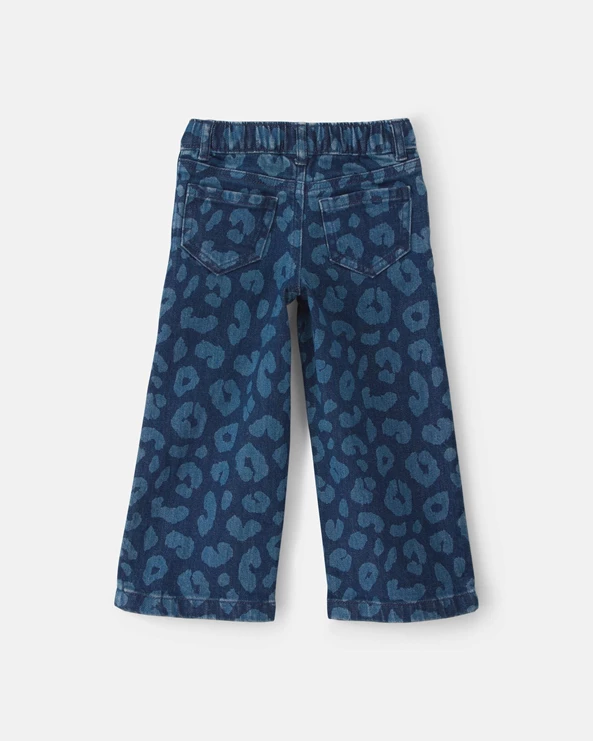  Джинсы с леопардовым принтом Dark Wash