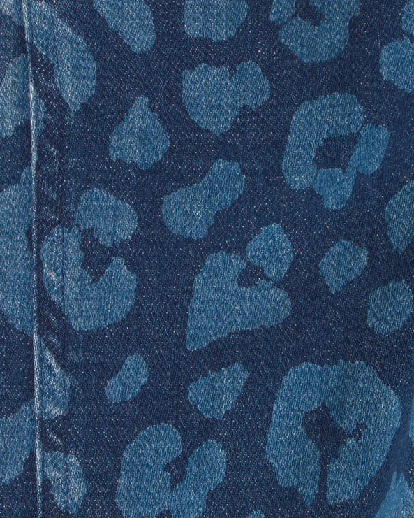  Джинсы с леопардовым принтом Dark Wash