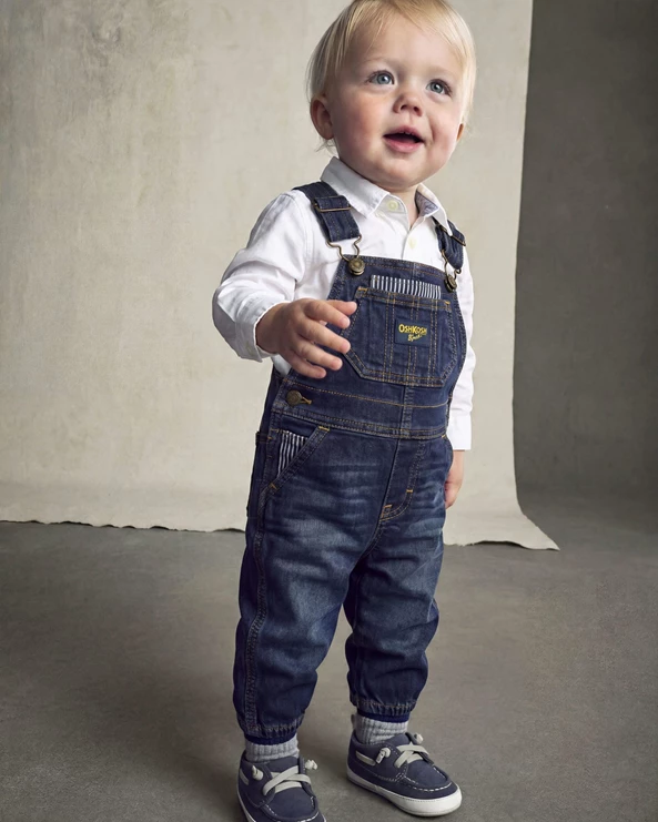  Salopeta din denim Dark Wash