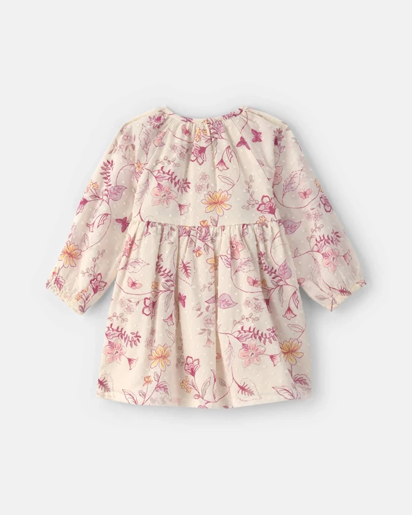  Rochita cu maneca lunga cu imprimeu floral