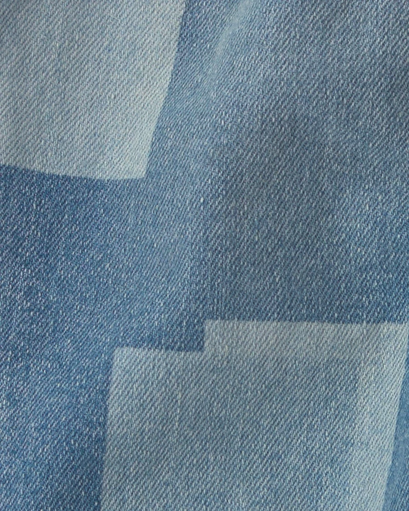  Blugi drepti cu petice Medium Wash