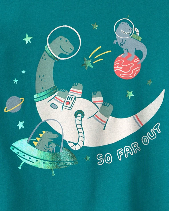  Bluza cu maneca lunga Dino in Space
