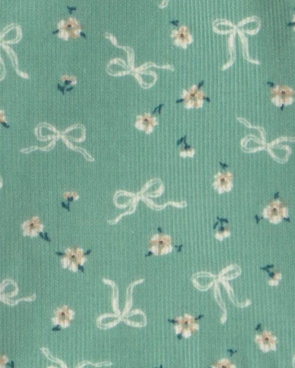  Комплект 3 в 1 Bow Floral - сарафан, боди и носочки