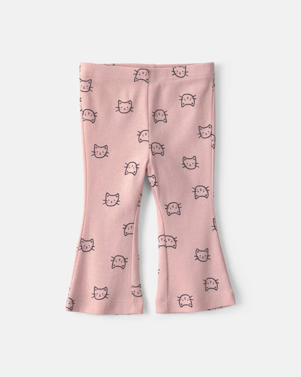  Set 3 piese Pink Cat - vesta cu gluga, colanti evazati si body