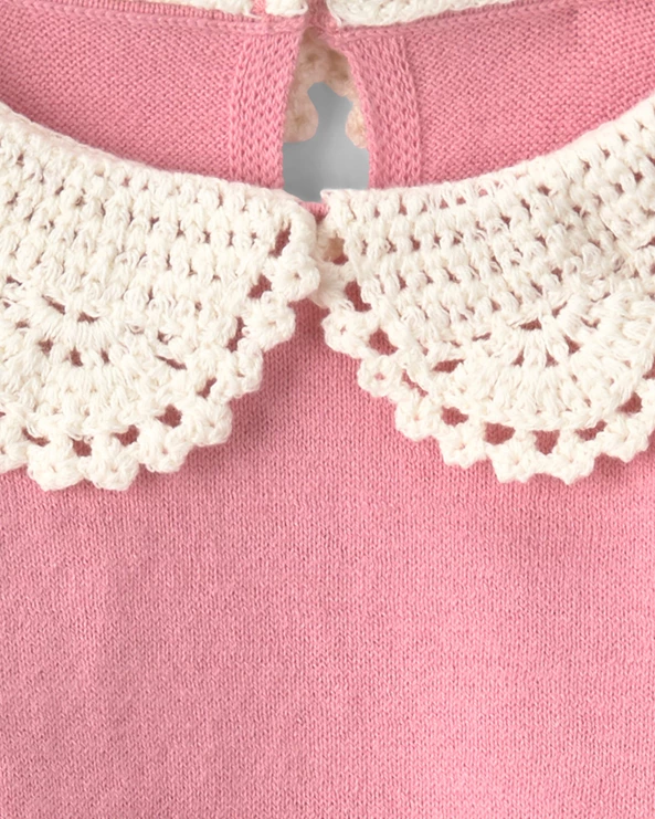 Set 2 piese Pink - pulover subtire si pantaloni