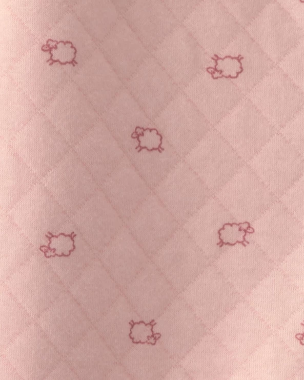  Salopeta groasa cu gluga Pink Sheep