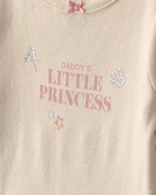  Set 2 piese Daddy's Little Princess - body si pantaloni cu tul