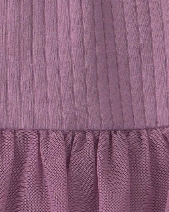  Set 2 piese Purple - body cu tul si pantaloni