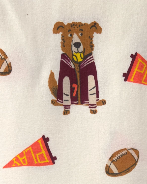  Set 2 pijamale din bumbac Dog Print