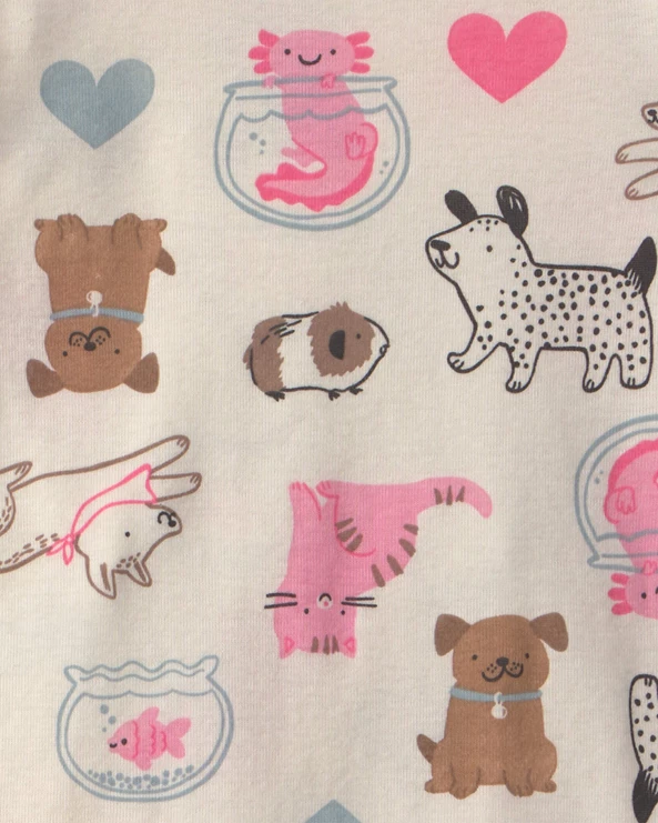  Комплект 2 хлопковых пижамы Dog Print