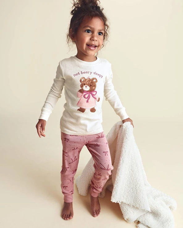  Set 2 pijamale din bumbac Bear