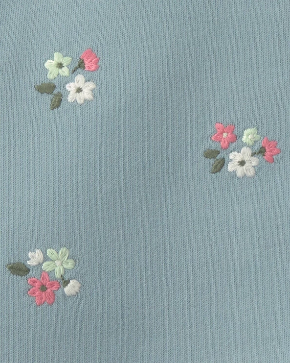  Set 3 piese Floral - hanorac, body si pantaloni