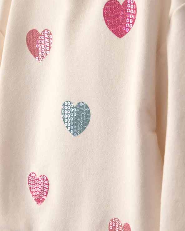  Свитшот с пайетками Hearts