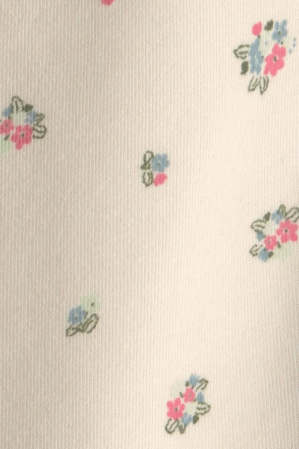  Комплект 3 в 1 Floral - кофта с капюшоном, боди и брюки