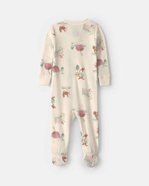  Pijama cu talpa din bumbac Country Farm