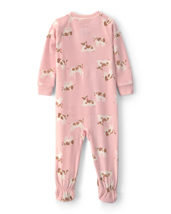 Pijama cu talpa Tiny Cows