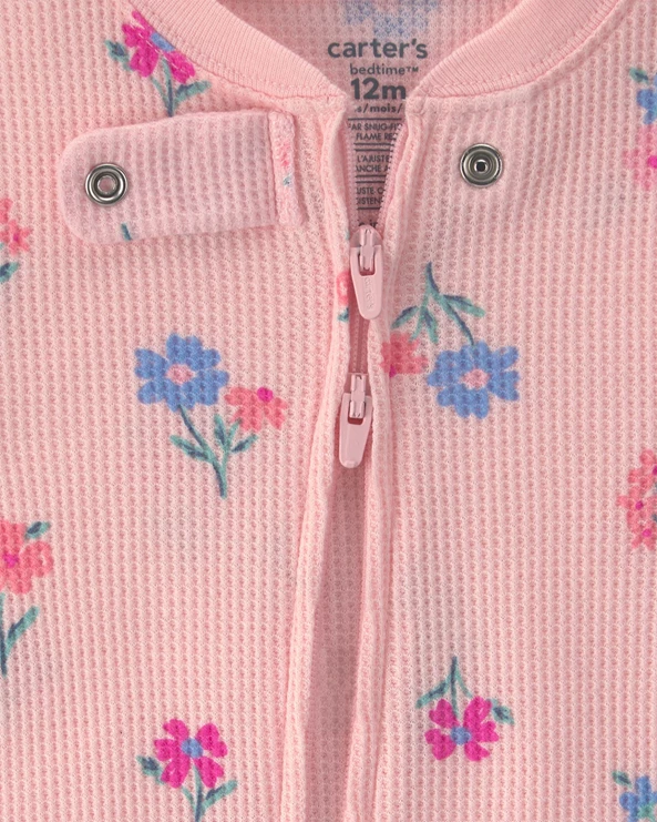  Pijama cu talpa Tiny Flowers