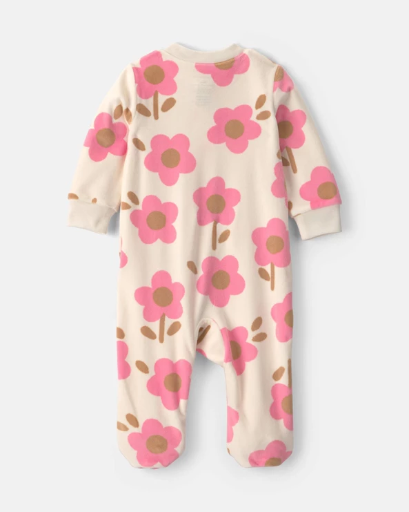  Pijama cu talpa Flowers