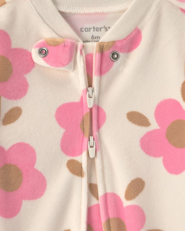  Pijama cu talpa Flowers