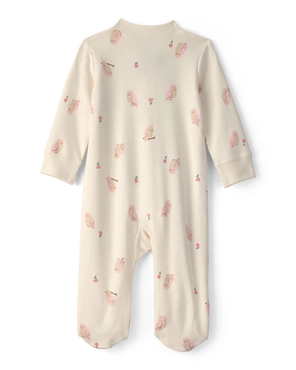  Pijama cu talpa din bumbac Cutie Owl
