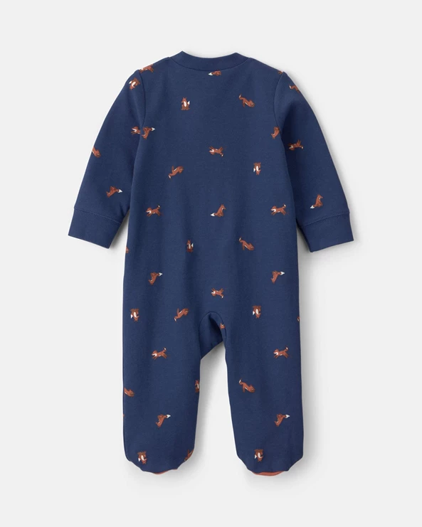  Хлопковая пижама с закрытыми ножками Cutie Fox