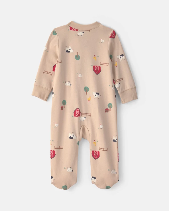  Pijama cu talpa din bumbac Farm