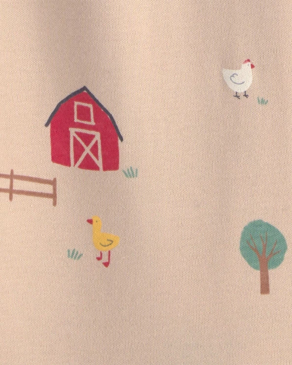 Pijama cu talpa din bumbac Farm
