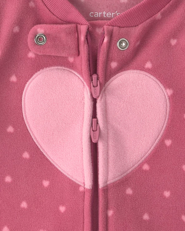  Pijama cu talpa Tiny Hearts