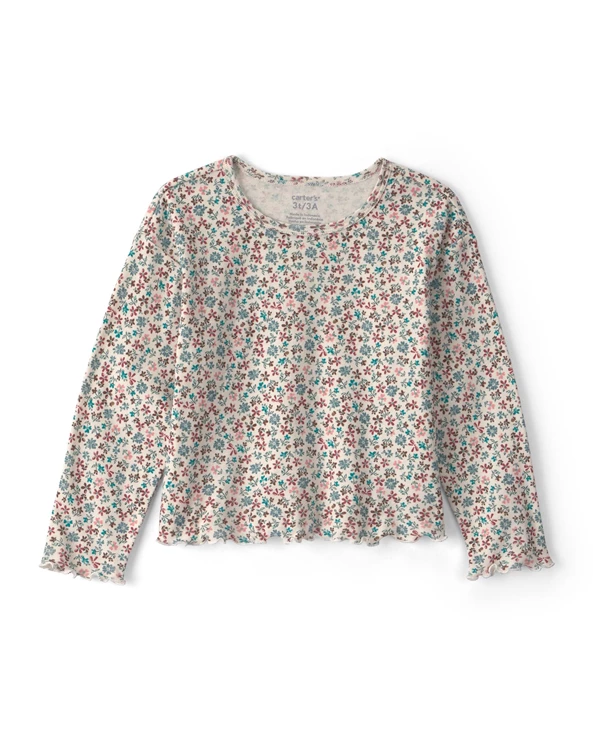  Set 2 piese Floral - salopeta tip rochita si bluza