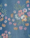  Blugi largi cu imprimeu floral