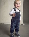  Salopeta din denim Dark Wash