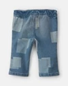  Blugi drepti cu petice Medium Wash