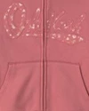  Hanorac cu gluga si fermoar Pink Floral