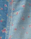  Fustita din denim cu imprimeu floral