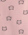  Set 3 piese Pink Cat - vesta cu gluga, colanti evazati si body