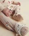  Pijama cu talpa din bumbac Farm Print